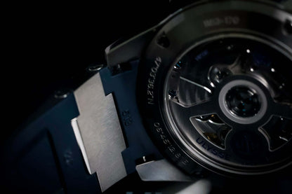 Ulysse Nardin Blue Diver Watch - 1183-170-3/93 showcasing its intricate stainless steel case design.
