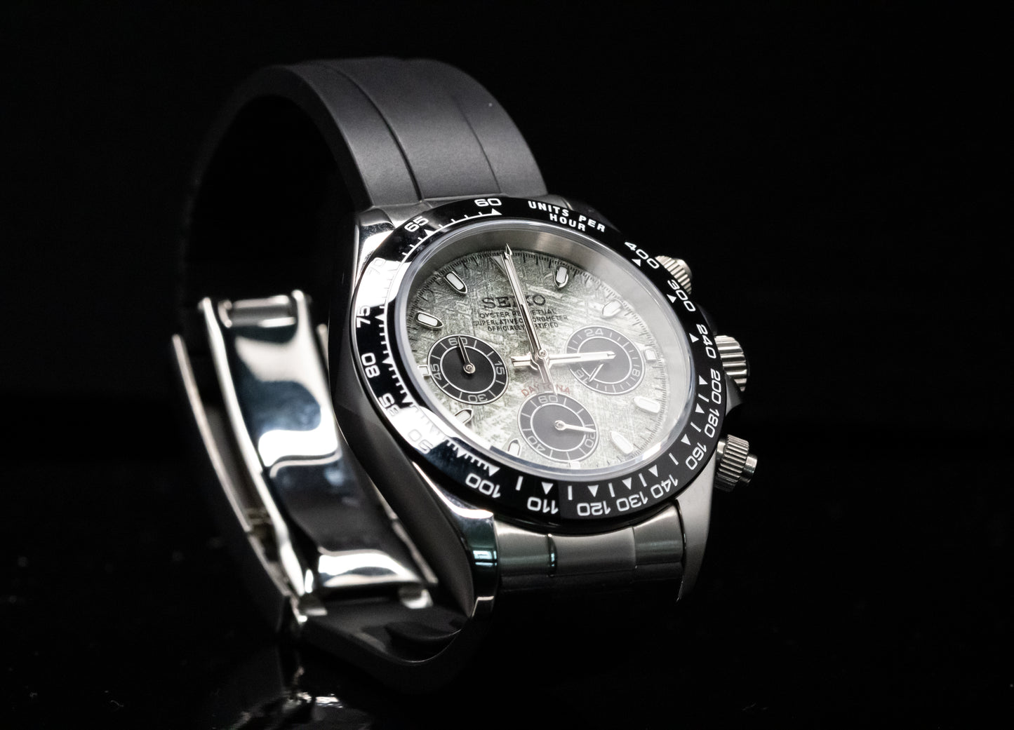 Seikomod Meteorite OysterFlex Daytona
