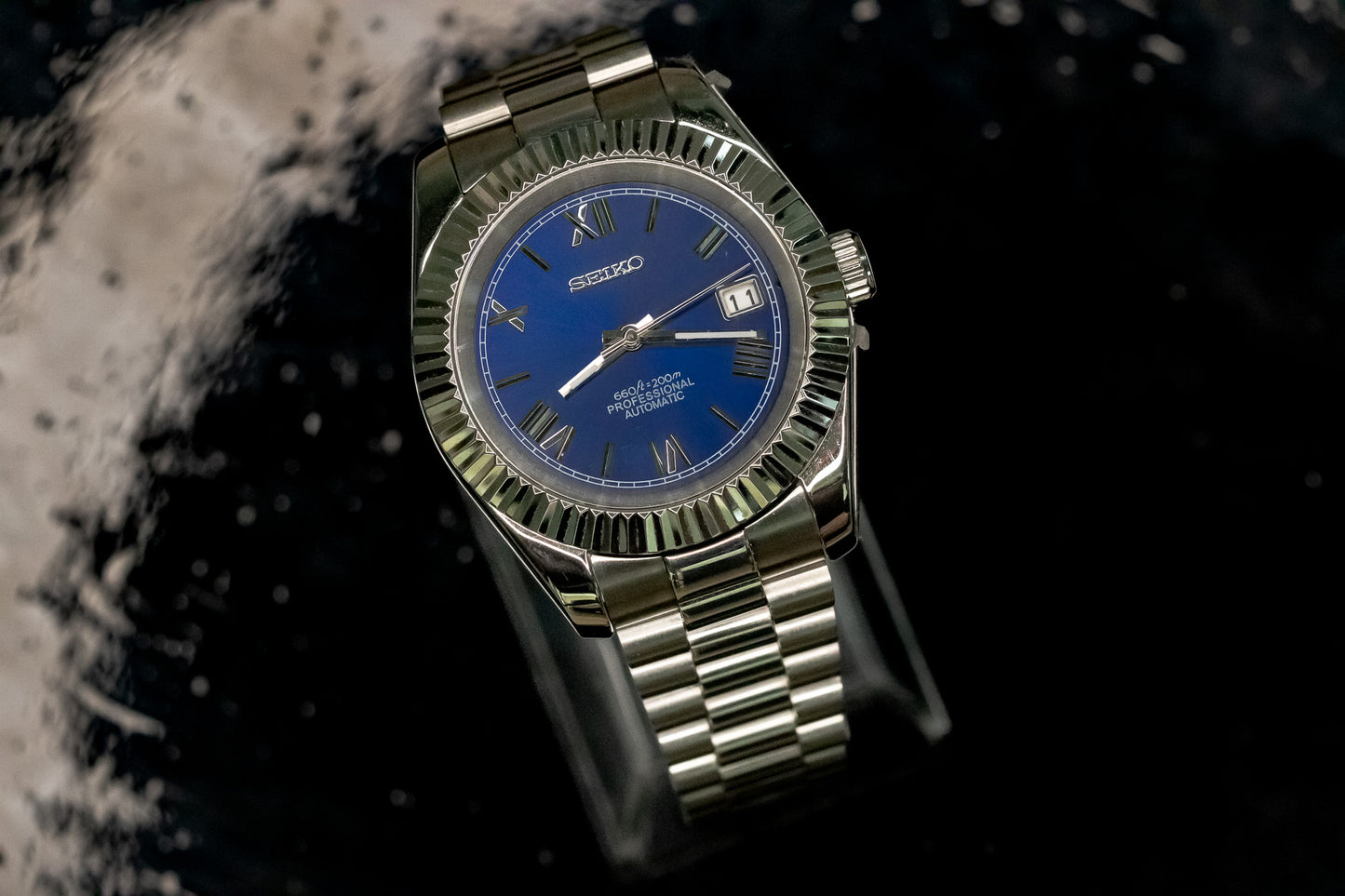 Seikomod Blue Roman DateJust