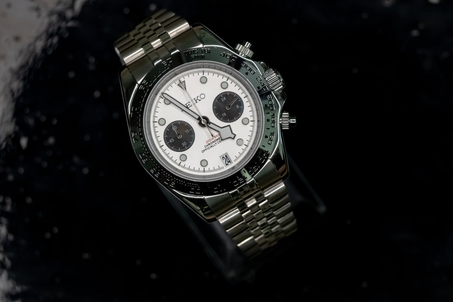 Seikomod White BB Chrono