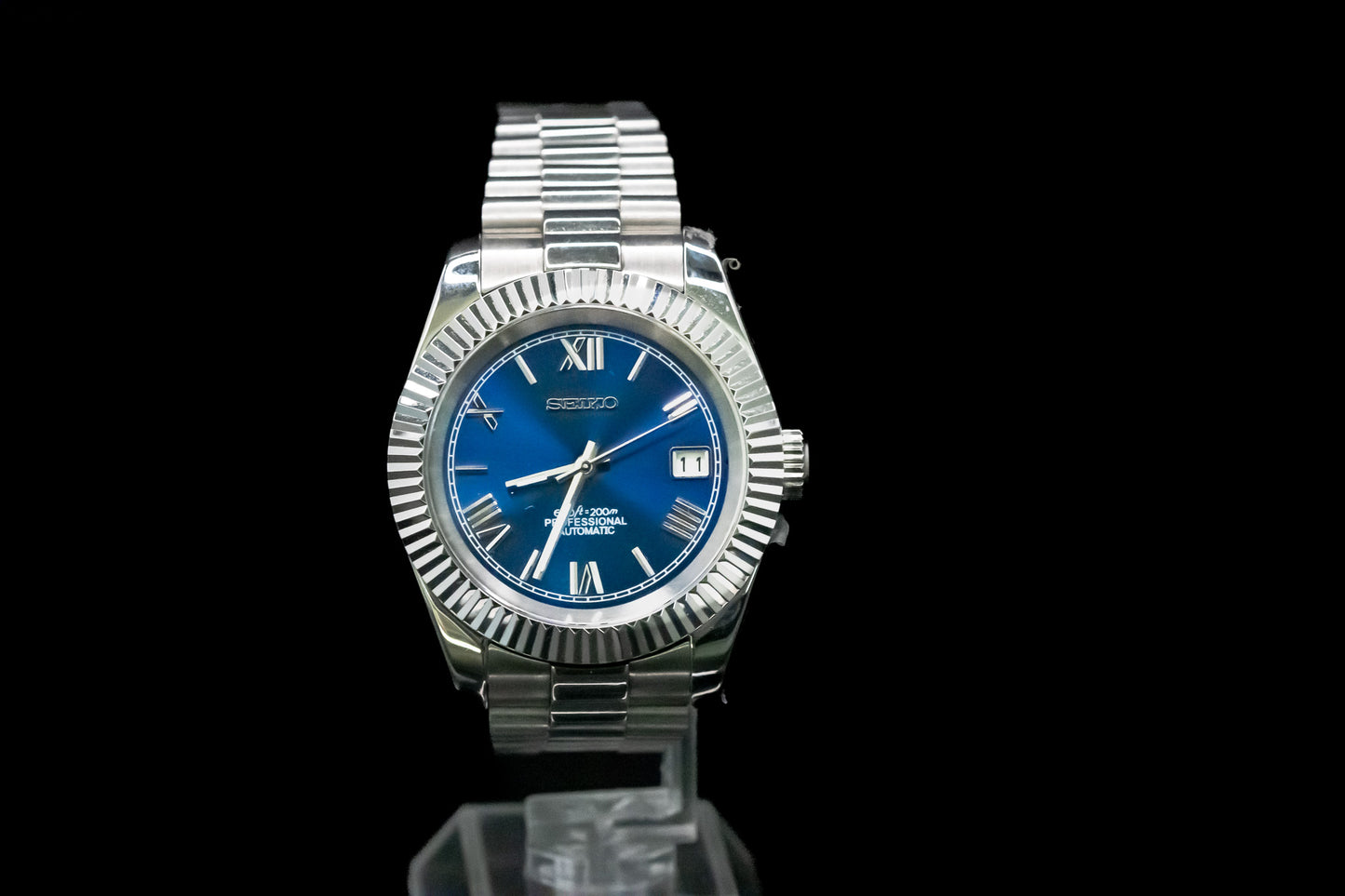 Seikomod Blue Roman DateJust