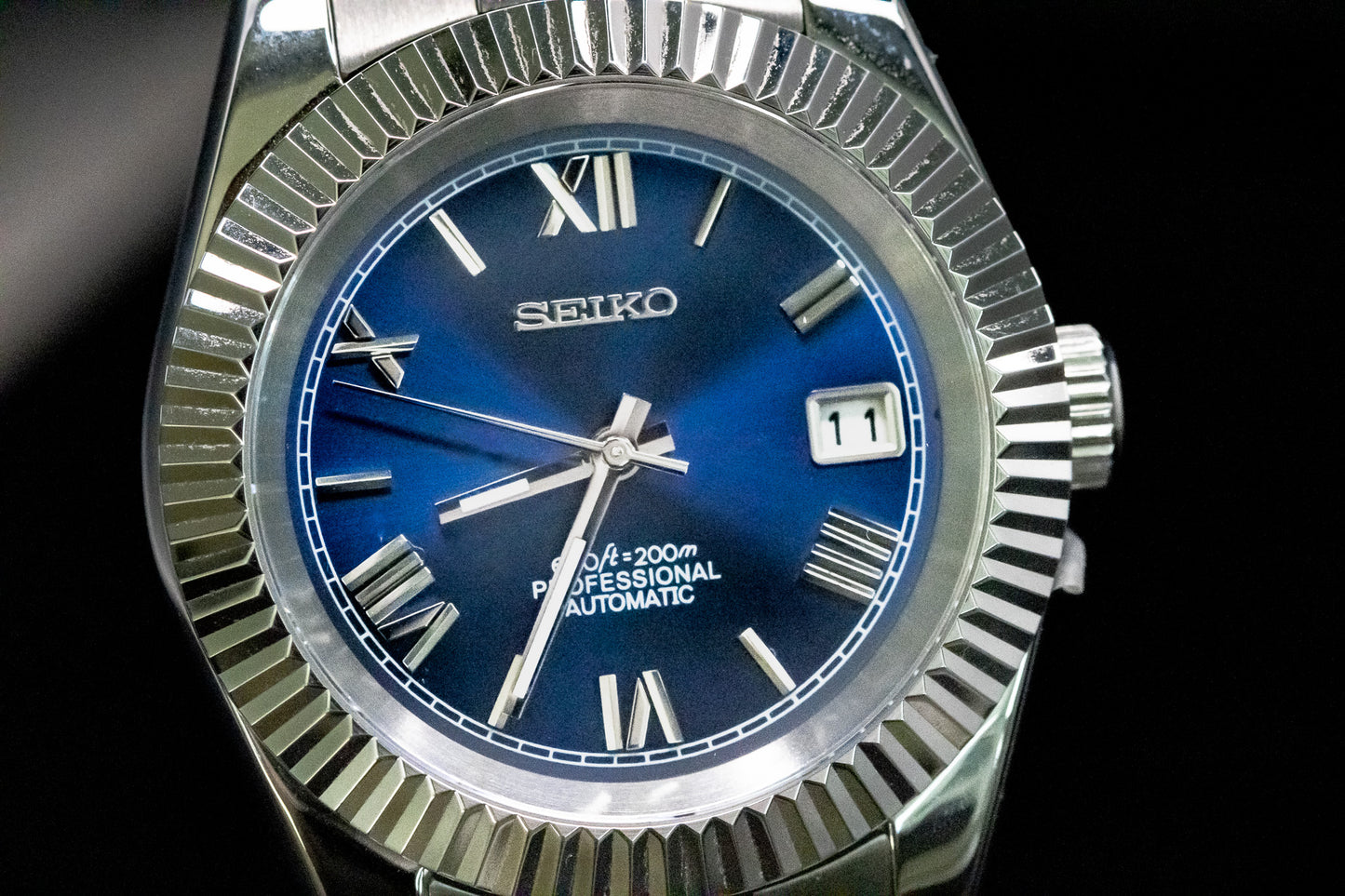 Seikomod Blue Roman DateJust