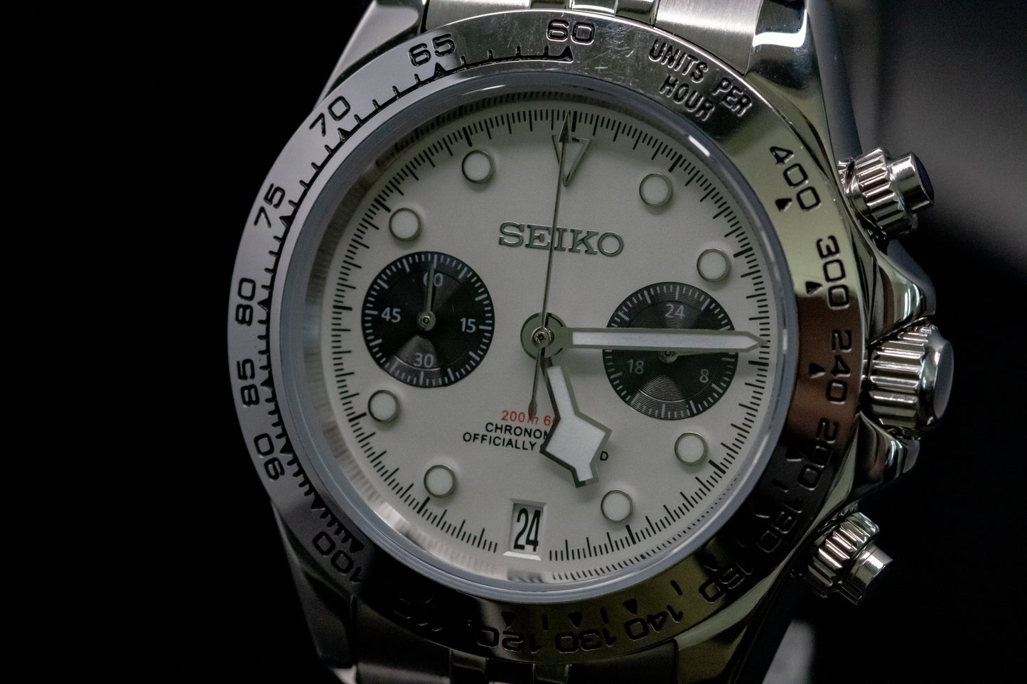 Seikomod White BB Chrono