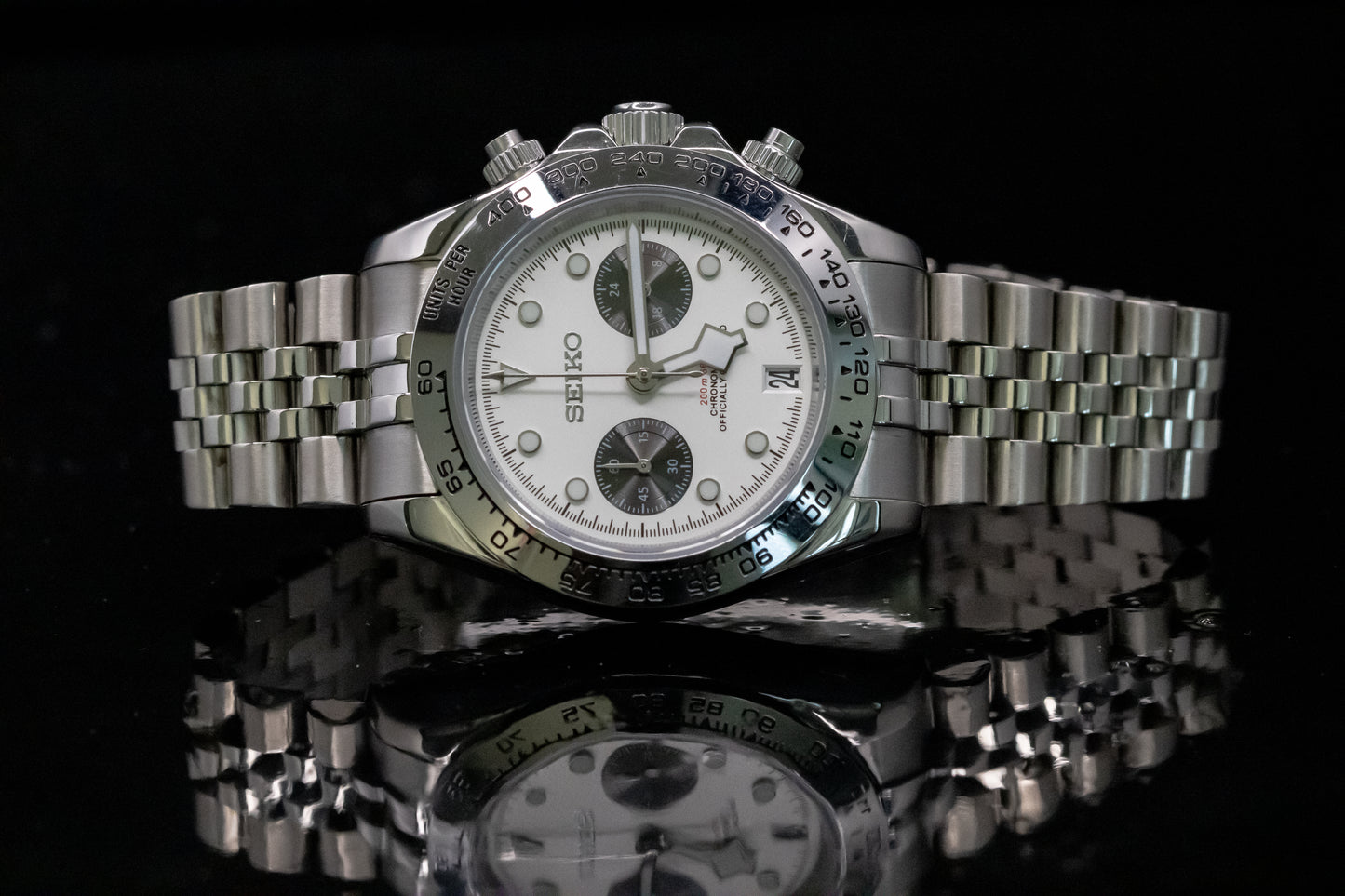 Seikomod White BB Chrono