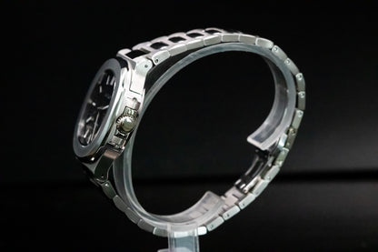 Seikomod Silver Nautilus - Esfera negra