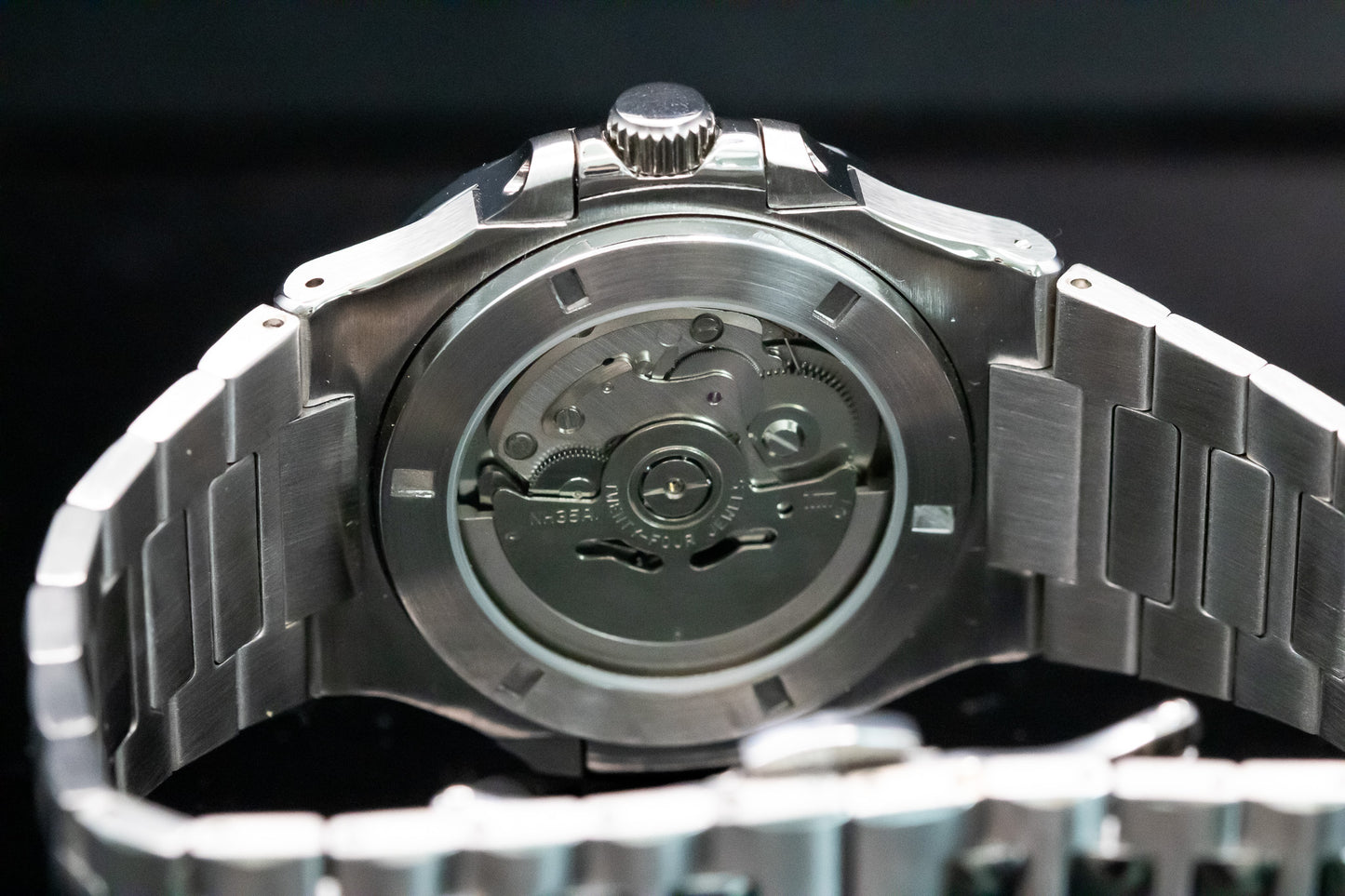 Seikomod Silver Nautilus - Esfera negra