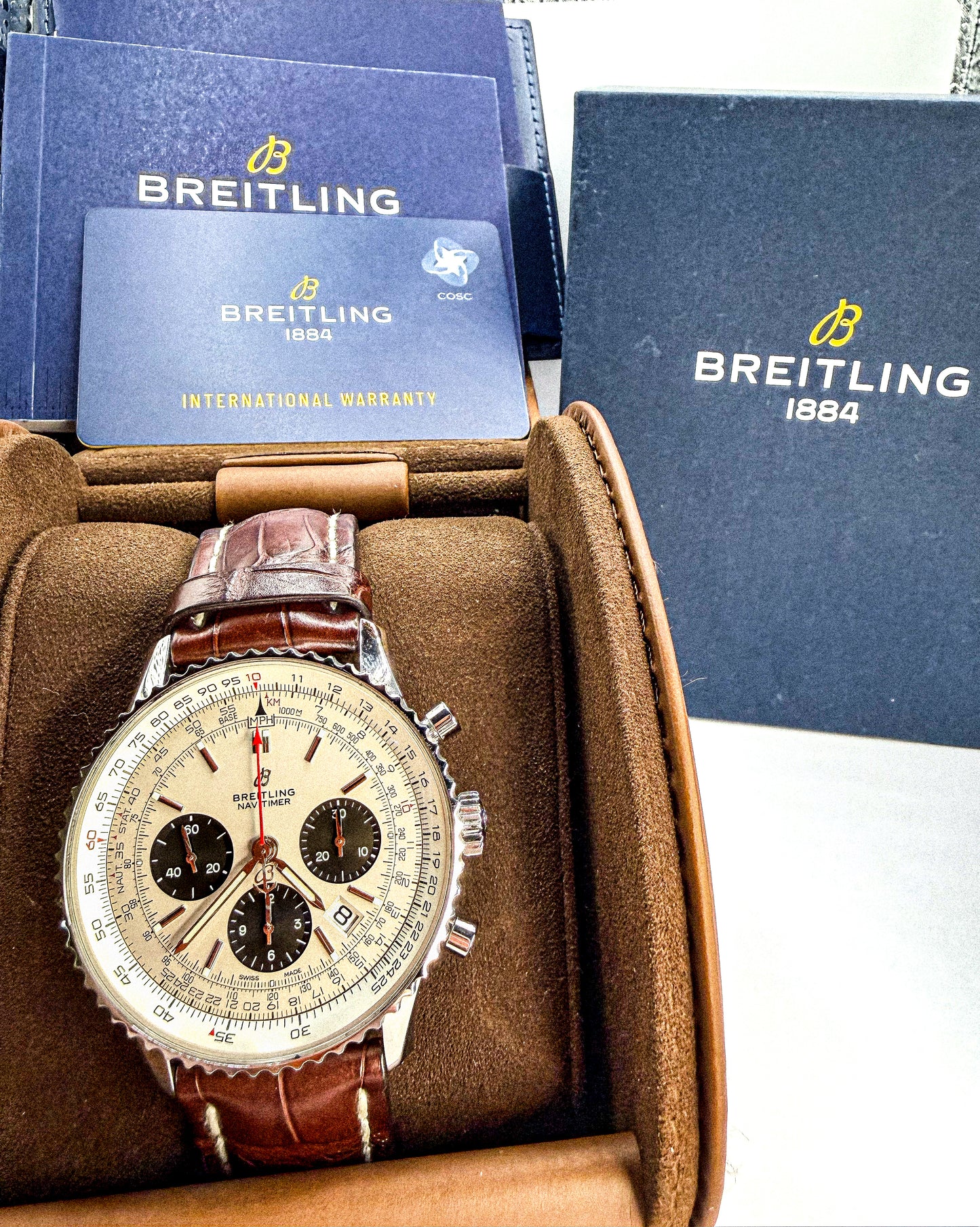 Breitling Navitimer 1 B01 Chronograph 43mm  Ref:AB0121211G1P1