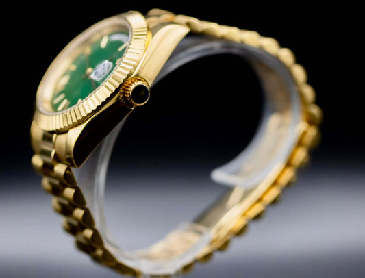 Seikomod Green &amp; Gold Day Date nologo