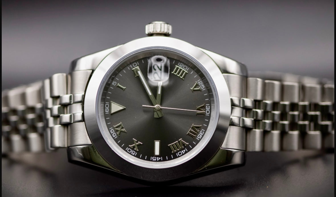 Seikomod Gray DateJust nologo