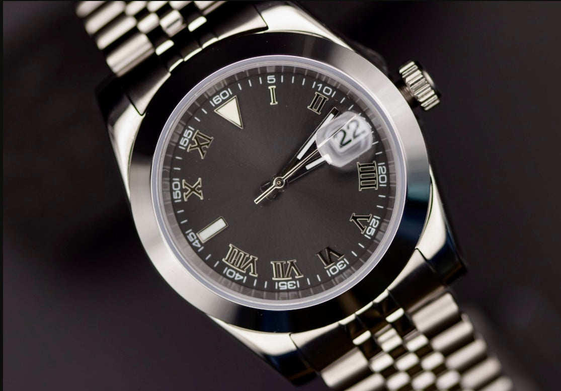 Seikomod Gray DateJust nologo