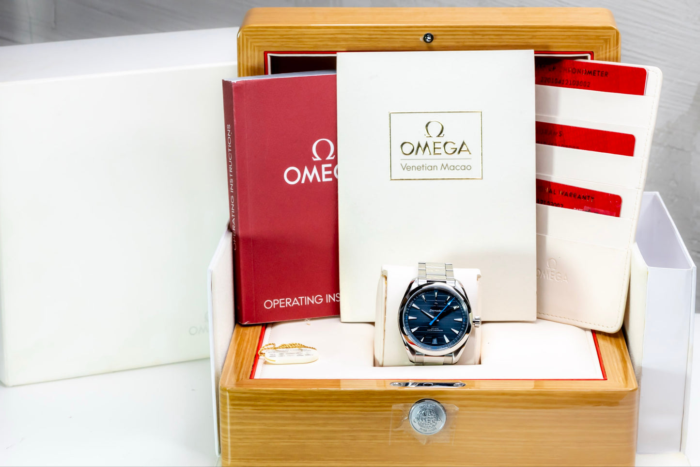 2022 Omega Seamaster Aqua Terra Complete Set