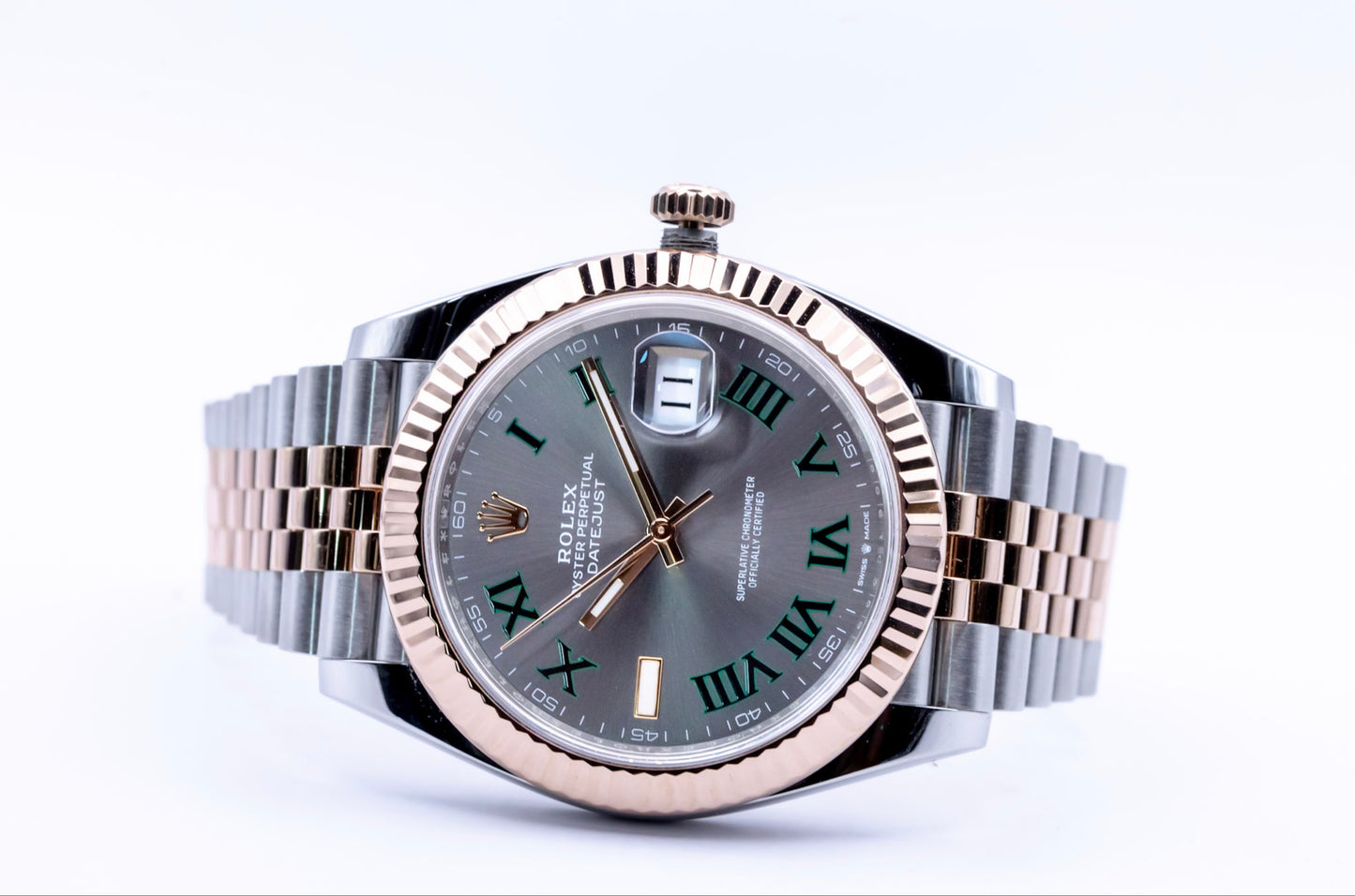 2023 Rolex "Wimbledon" Datejust 41 Everose Complete Set