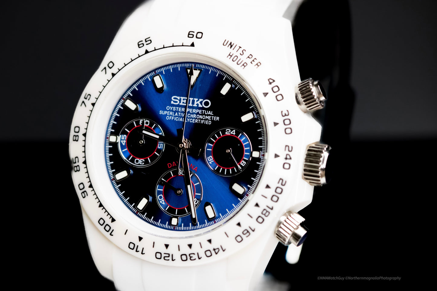 Seikomod White Ceramic Daytona image 1