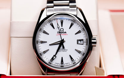 2021 Omega Seamaster AquaTerra "Diamond Index" Complete Set!
