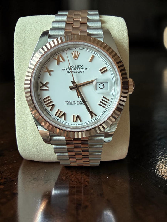 Brand New Unworn 2025 Rolex Datejust 41 Rose Gold Two Tone
