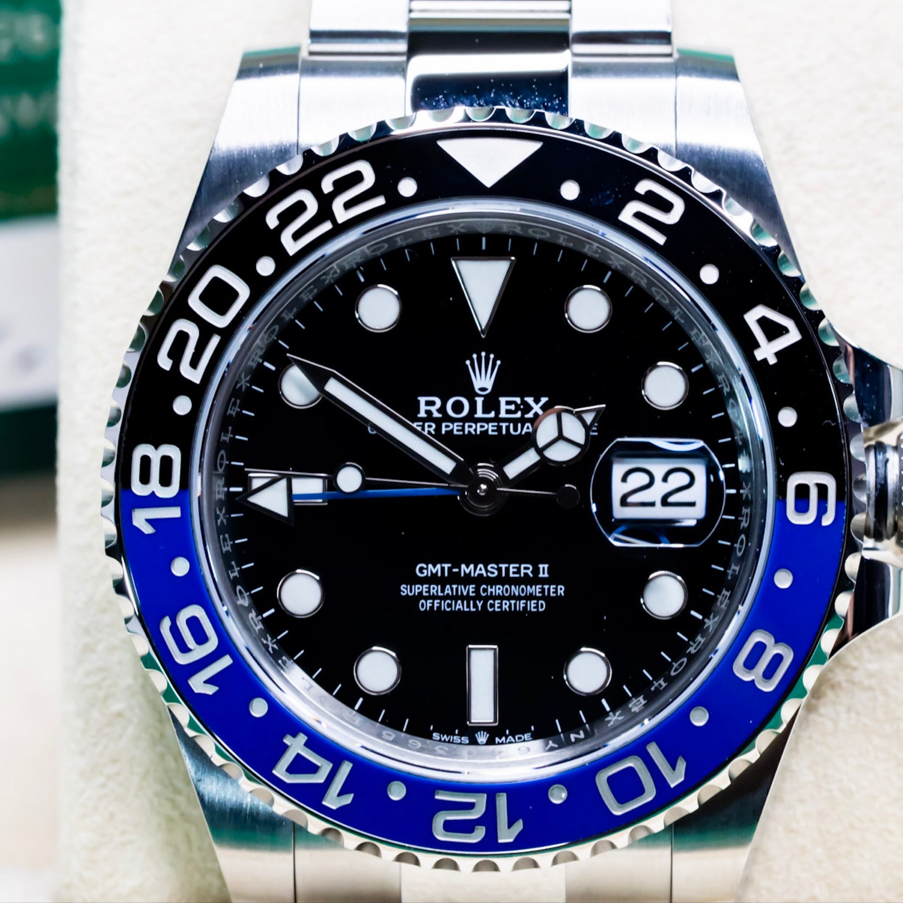 2022 Rolex GMT Master II "Batman" Complete Set