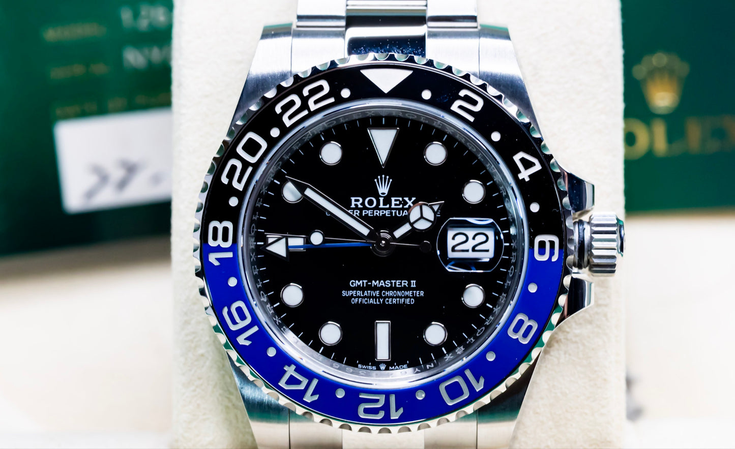 2022 Rolex GMT Master II "Batman" Complete Set