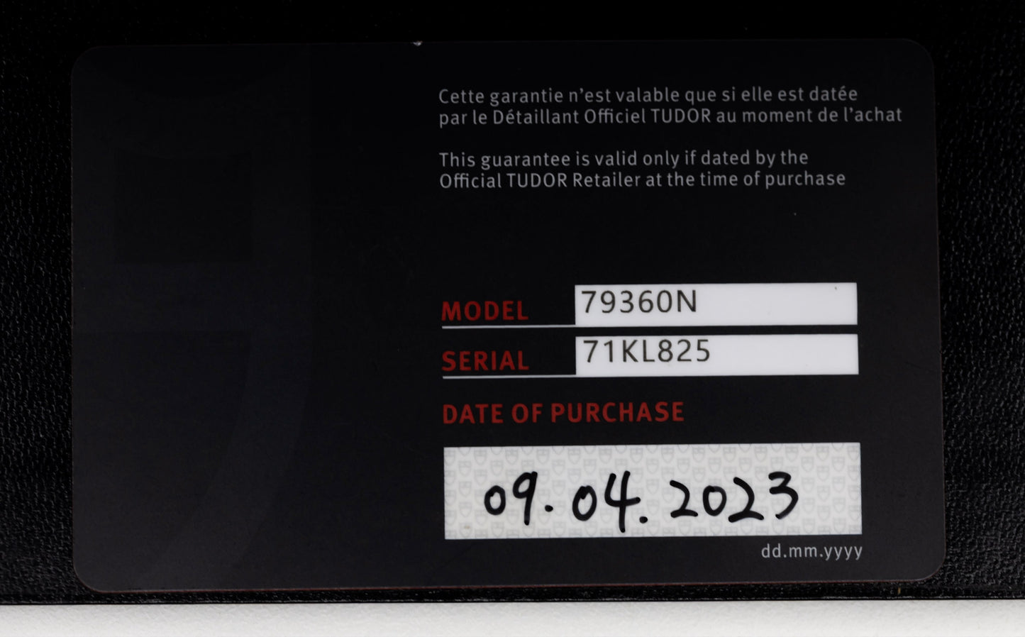 2023 Tudor  Black Bay Complete Origincal Box & Papers