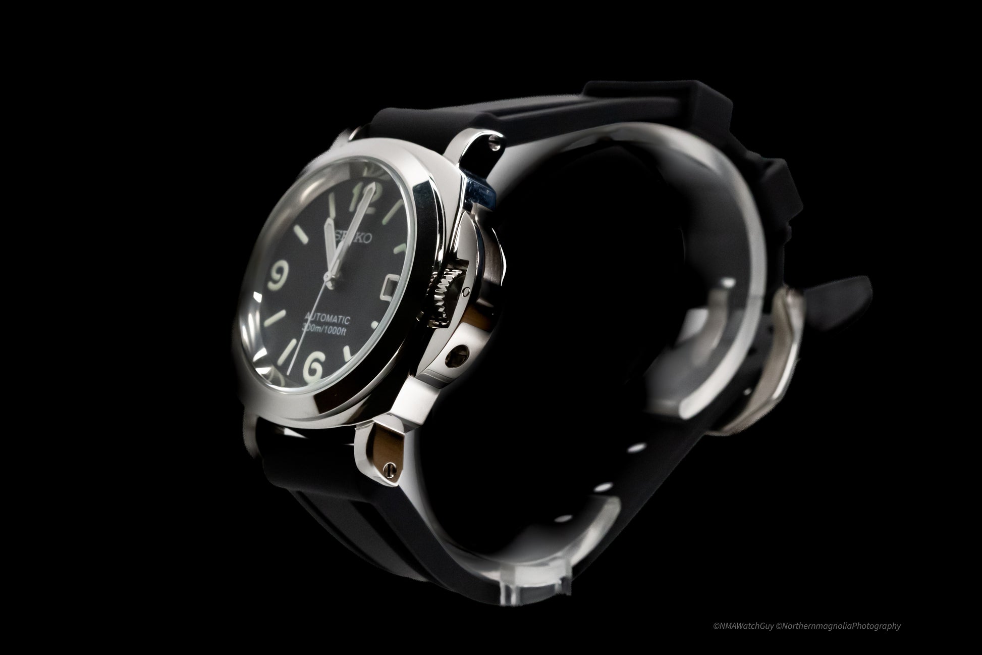 Seiko Mod Luminor Black image 1
