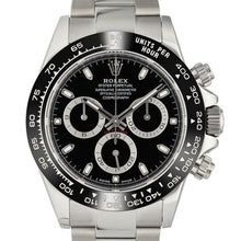 Rolex Cosmograph Daytona Darth Vader 40mm stainless steel chronograph with black dial and ceramic bezel.