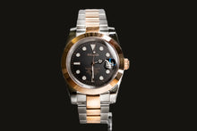 Seikomod Black and Gold Two Tone DateJust_Smooth Bezel image 0