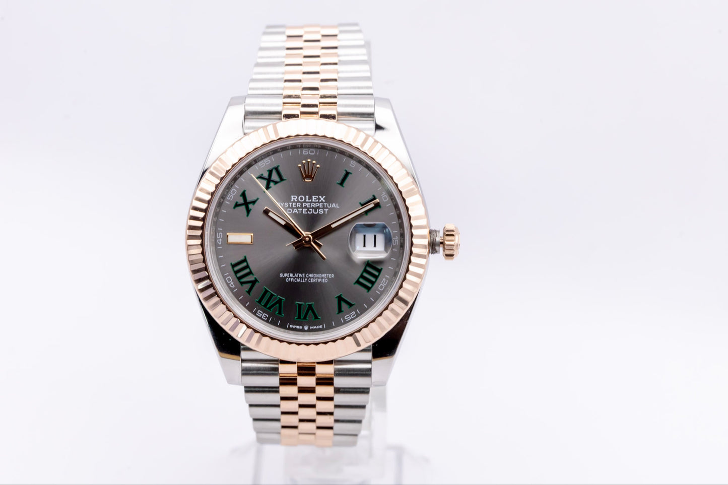 2023 Rolex "Wimbledon" Datejust 41 Everose Complete Set