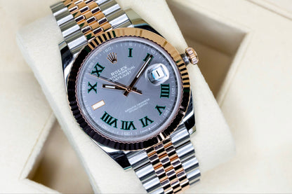 2023 Rolex "Wimbledon" Datejust 41 Everose Complete Set