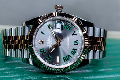 2023 Rolex "Wimbledon" Datejust 41 Everose Complete Set