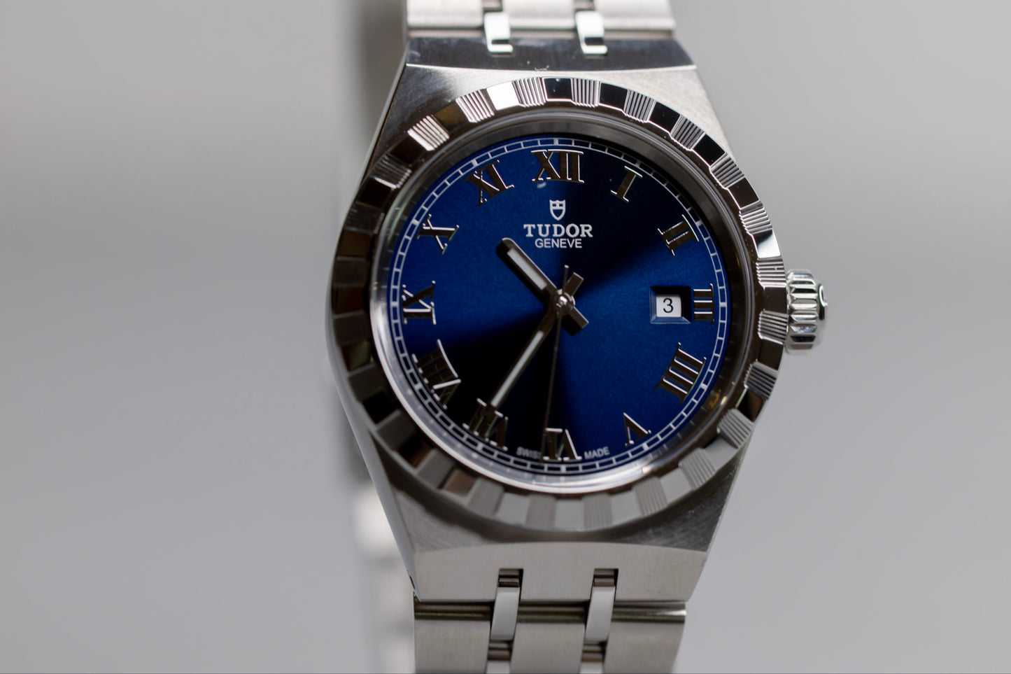 Tudor Royal 28300 Blue Dial 28mm Automatic Steel Integrated Bracelet Date