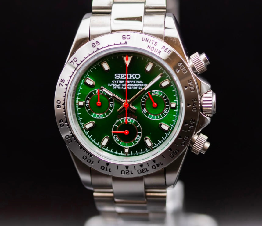 Seikomod Daytona - Green dial image 0