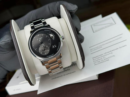 Glashütte Original PanoMaticLunar 1-90-02-43-32-24 Grey Dial 40mm Automatic Big Date