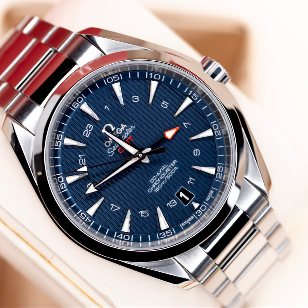 Omega Seamaster Aqua Terra GMT (Discontinued Dated 2025) Complete Set!