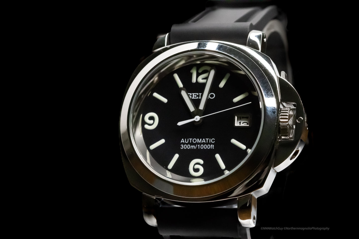Seiko Mod Luminor Black image 2