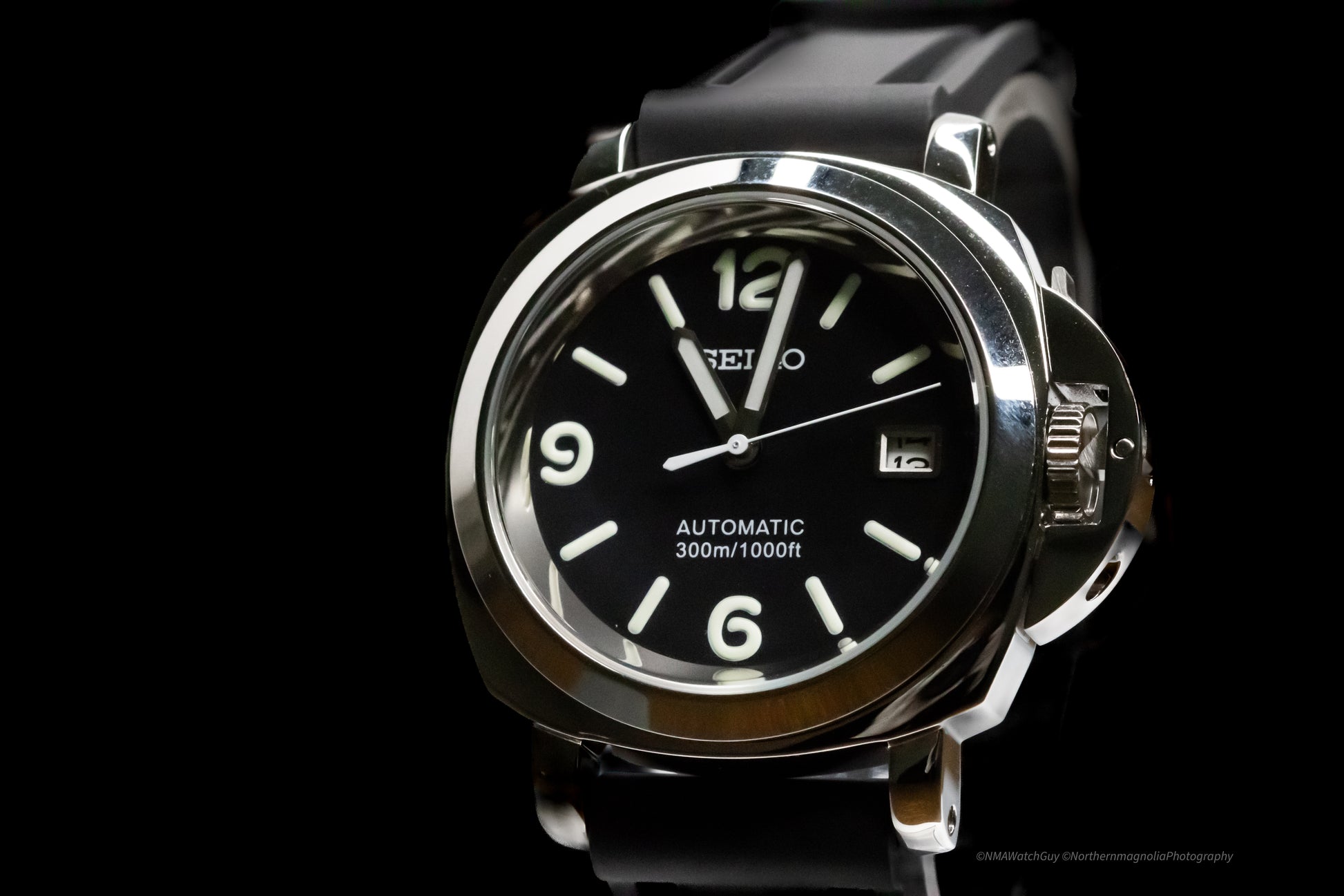 Seiko Mod Luminor Black image 2