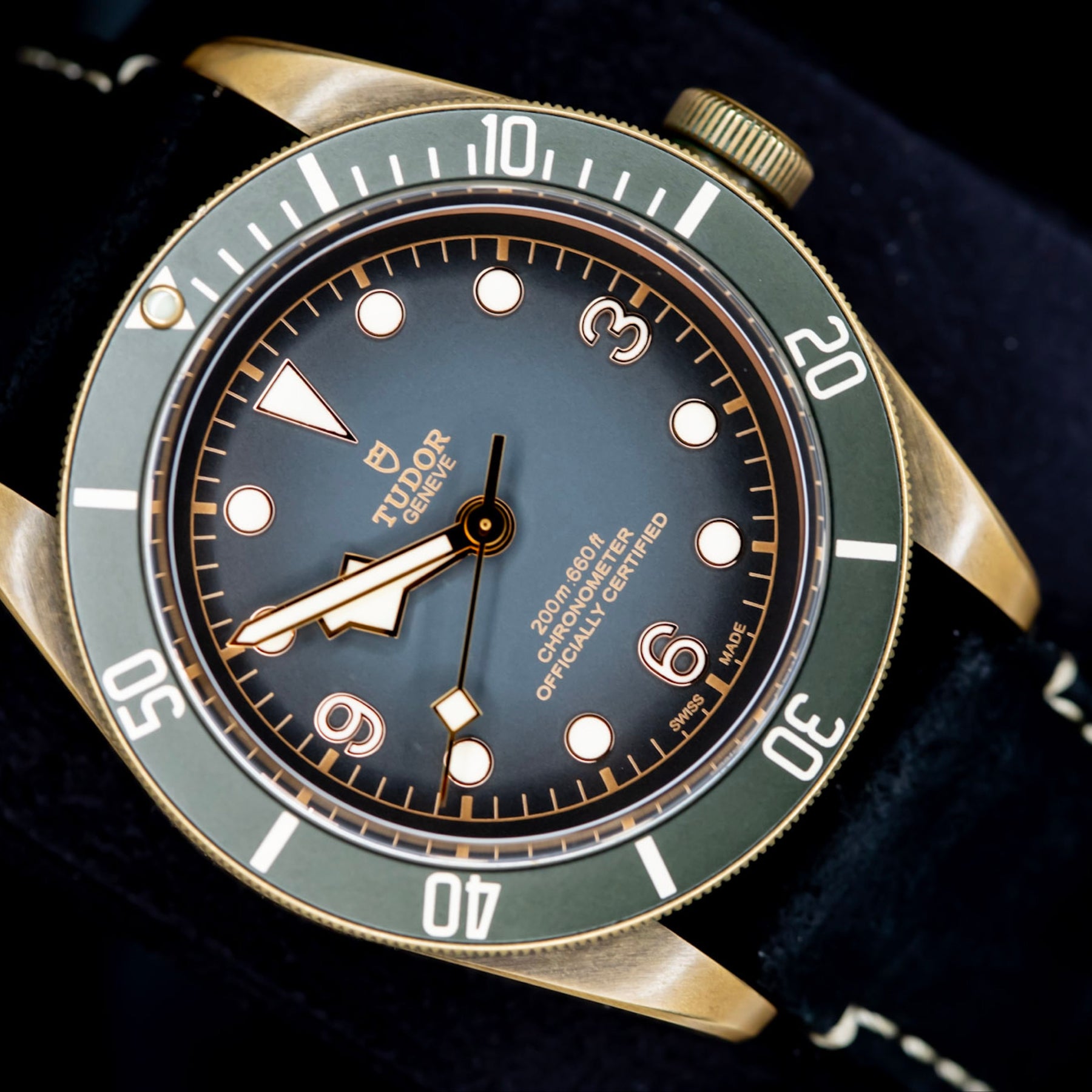 2022 Tudor Black Bay Bronze watch showcasing the slate-grey dial and bronze case design.
