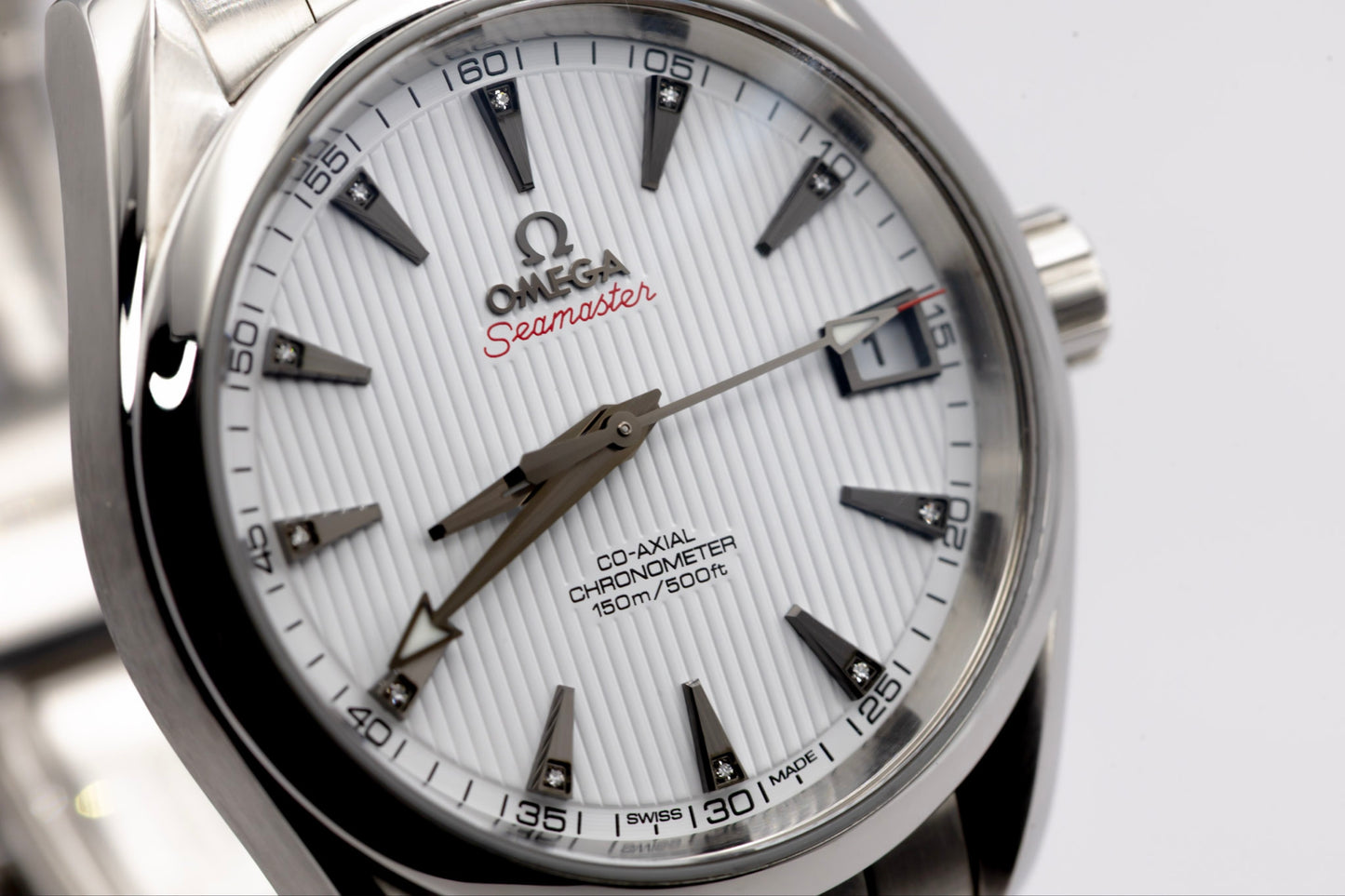 2021 Omega Seamaster AquaTerra "Diamond Index" Complete Set!