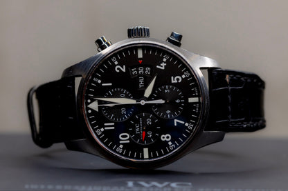 IWC Pilots Watch Chrono Original Box & Papers GREAT PRICE