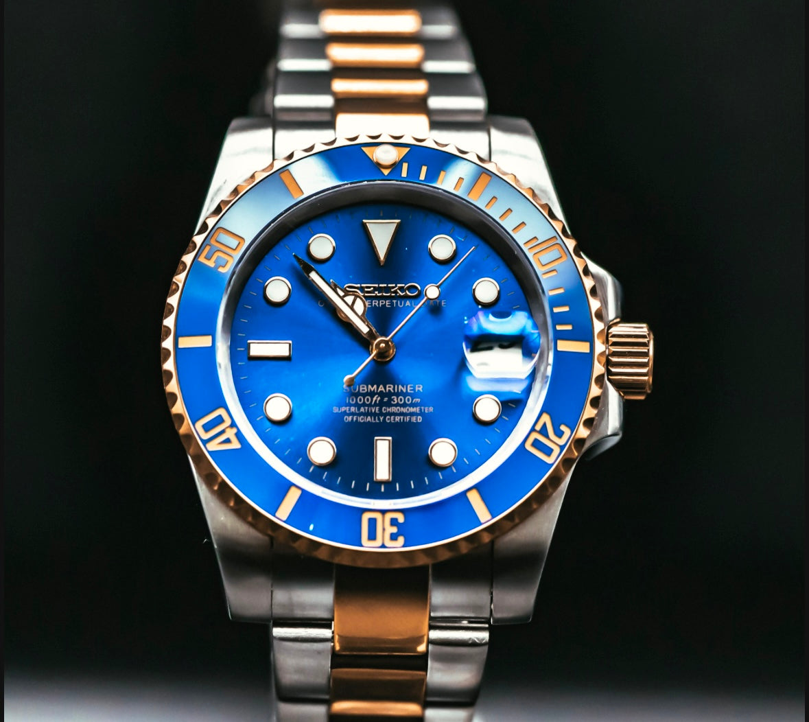 Seikomod "Bluesy" Two-tone Diver  image 0