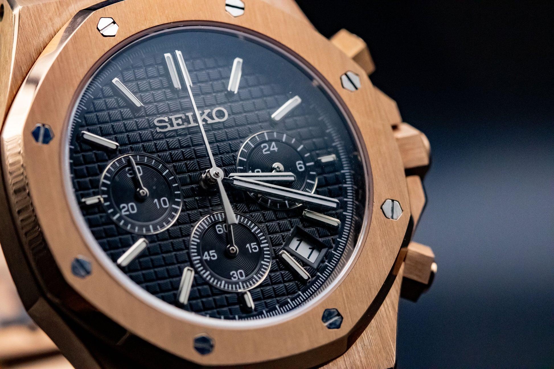 Seikomod Oak RoseGold Chrono image 2