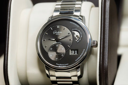 Glashütte Original PanoMaticLunar 1-90-02-43-32-24 Grey Dial 40mm Automatic Big Date
