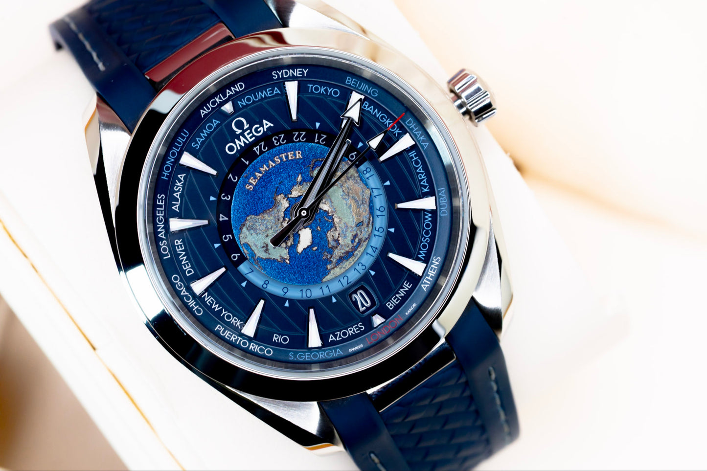 2025 Omega Seamaster Aqua Terra "World Timer" Complete Set