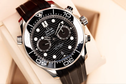 2025 Omega Seamaster Diver 300M Chronograph Complete Set