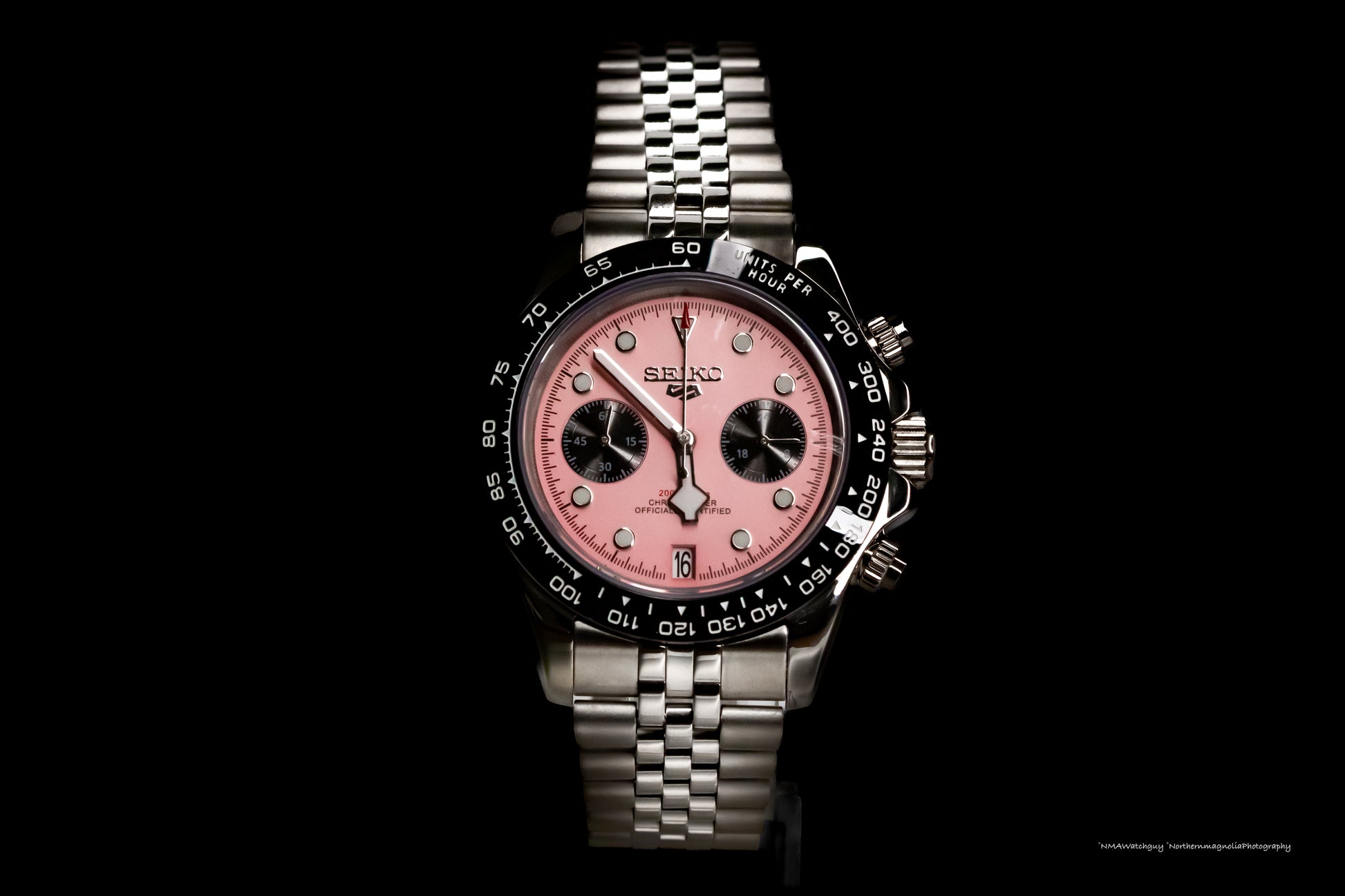 Seikomod Pink BB Chrono image 0