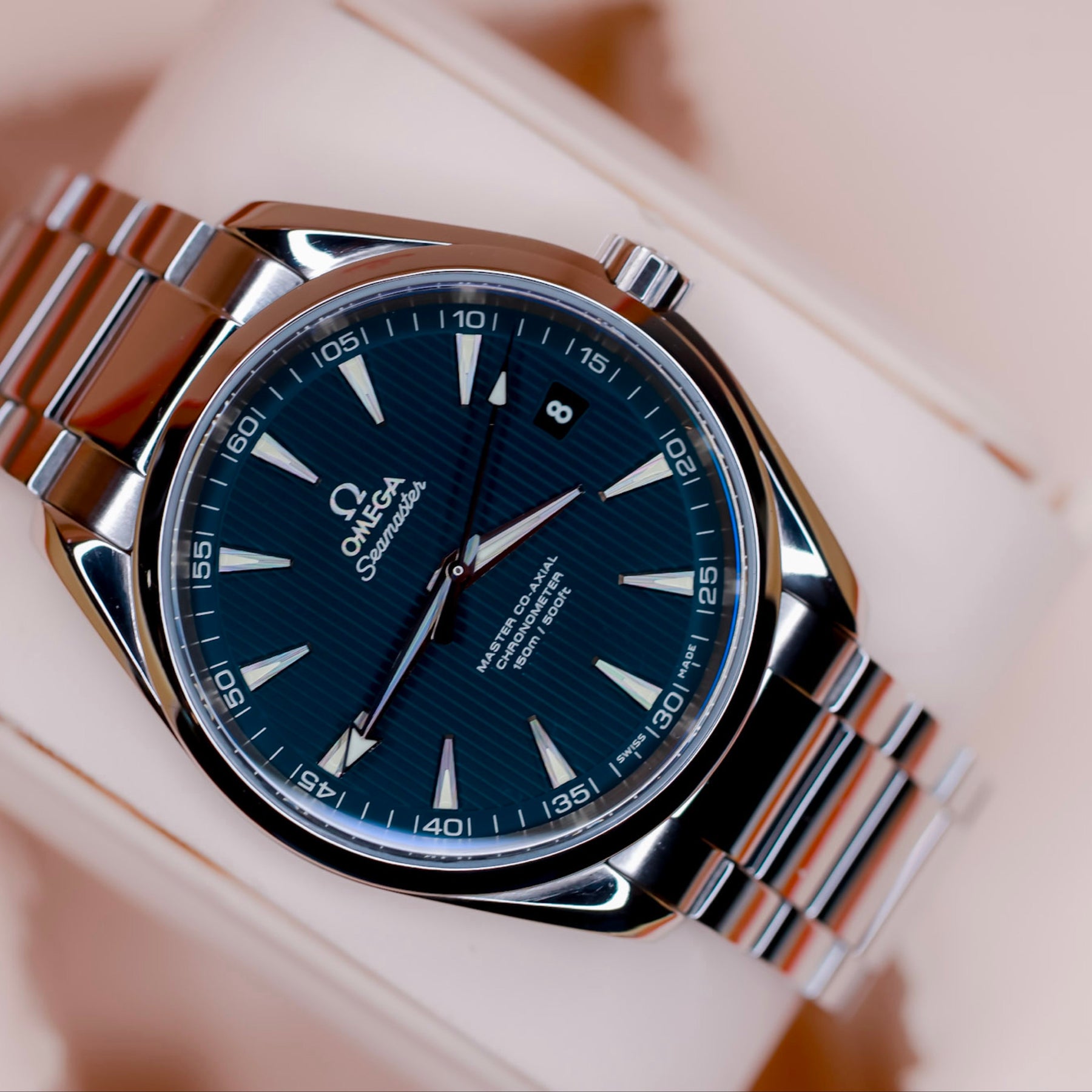 Omega Seamaster Aqua Terra 41.5mm Blue Dial Stainless Steel Automatic