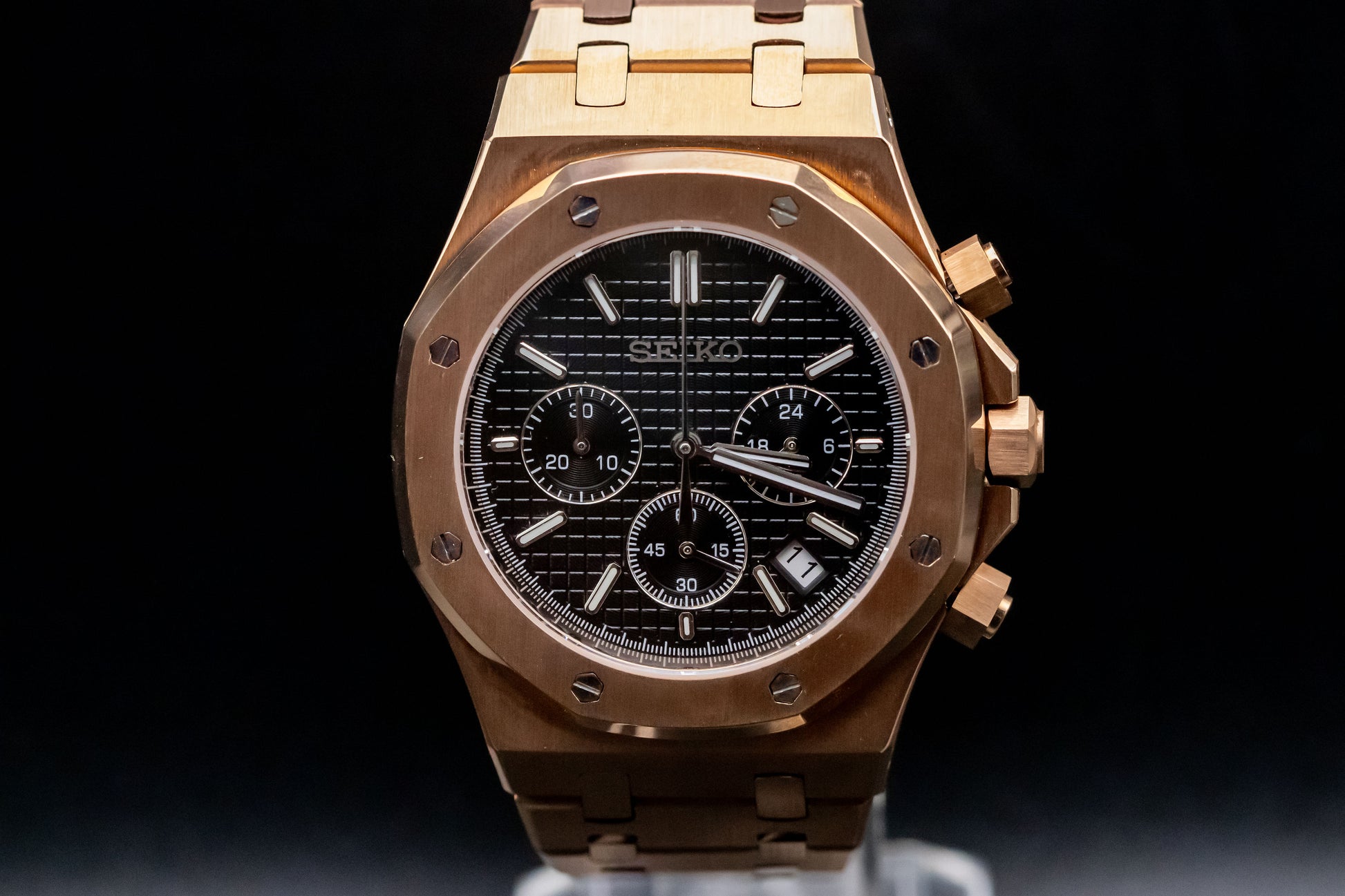 Seikomod Oak RoseGold Chrono image 0