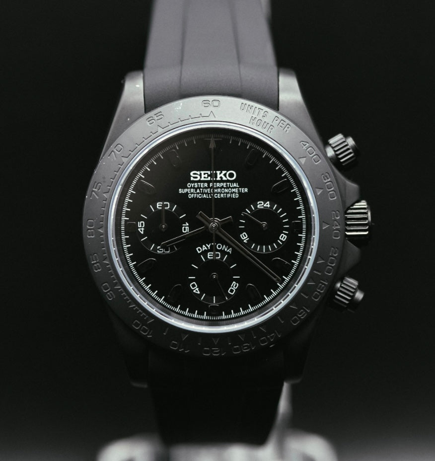 SeikoMod "Matte Black" Daytona image 0