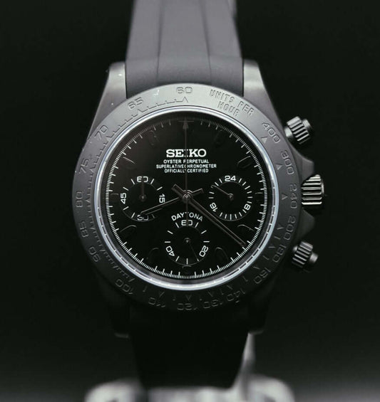 SeikoMod "Matte Black" Daytona image 0