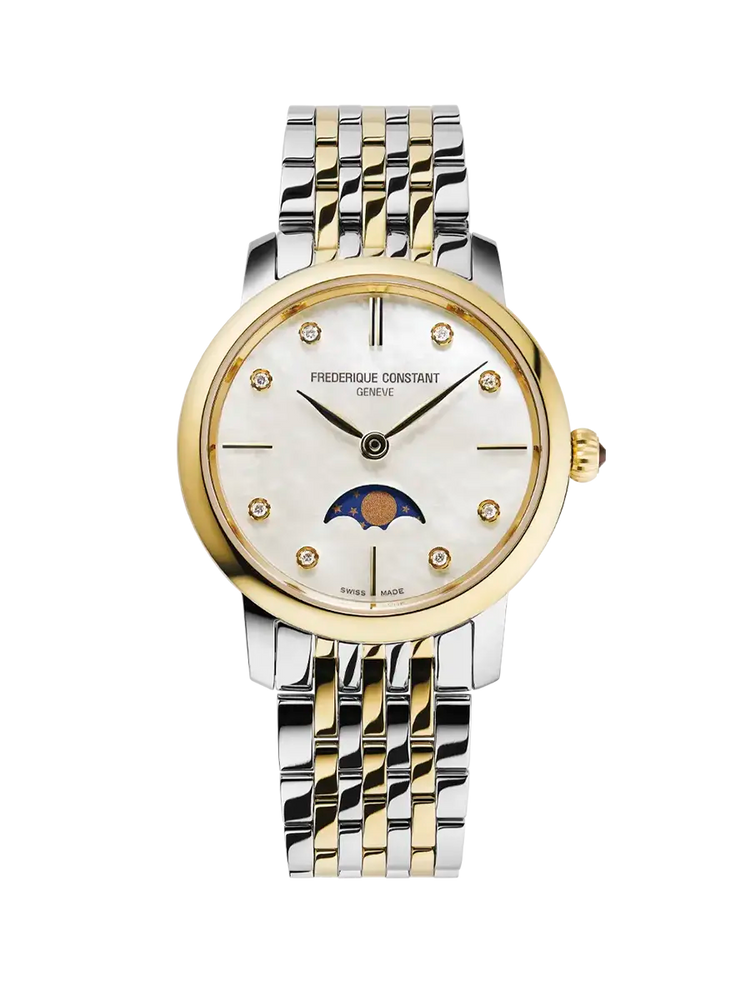 Frederique Constant Classics Slimline Ladies Moonphase - FC-206MPWD1S3B
