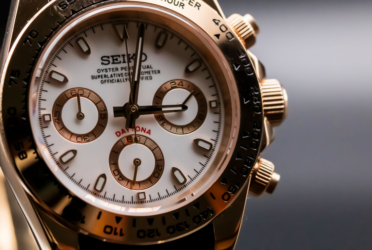 Seikomod Rose Gold Daytona image 2