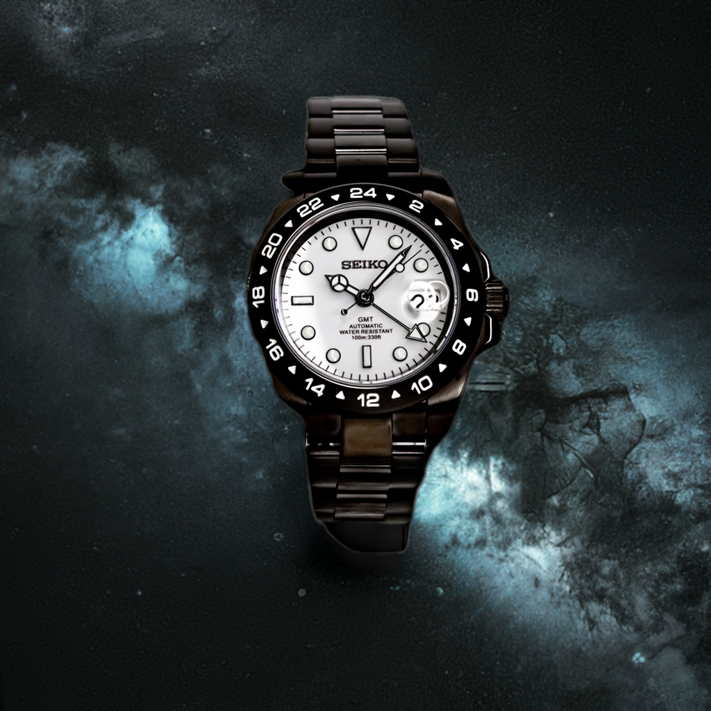 Seikomod Explorer II GMT negro